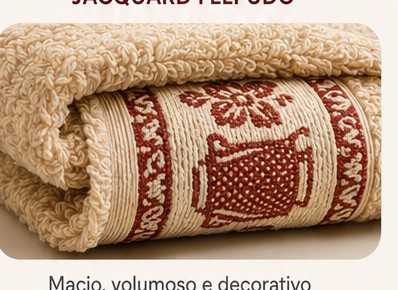Pano jacquard felpudo enrolado